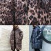 Casual Leopard women plus size Coats winter hooded zippered outwear