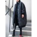 Elegant plus size jacket winter coats black v neck thick winter parkas