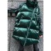 Fine oversize Jackets & Coats winter coats green thick high neck Parkas for women