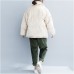 Fine nude winter parkas plus size clothing stand collar snow jackets Warm thick winter coats