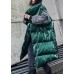 Fine oversize Jackets & Coats winter coats green thick high neck Parkas for women