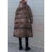 New Loose fitting snow jackets thick coats Leopard hooded Parkas