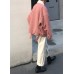 Casual snow jackets stand collar overcoat pink winter parkas