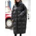 fine black winter parkas plus size hooded pockets coats