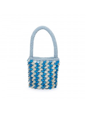 CLOUD BLUE BEATRIX BEADED BAG