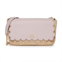 BLUSH NANETTE SCALLOP CONVERTIBLE SHOULDER BAG